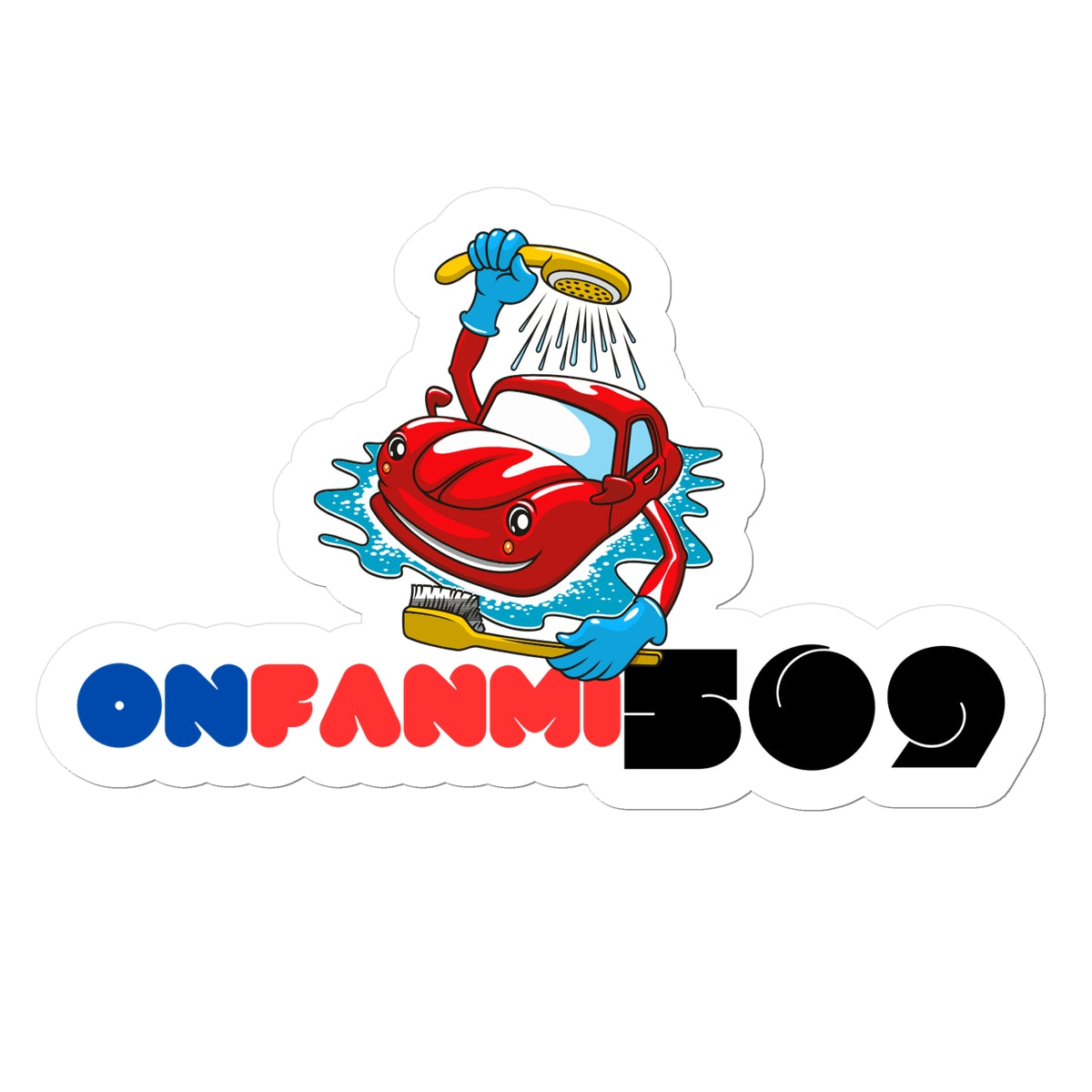 OnFanmi509 Stickers white BG Sticker