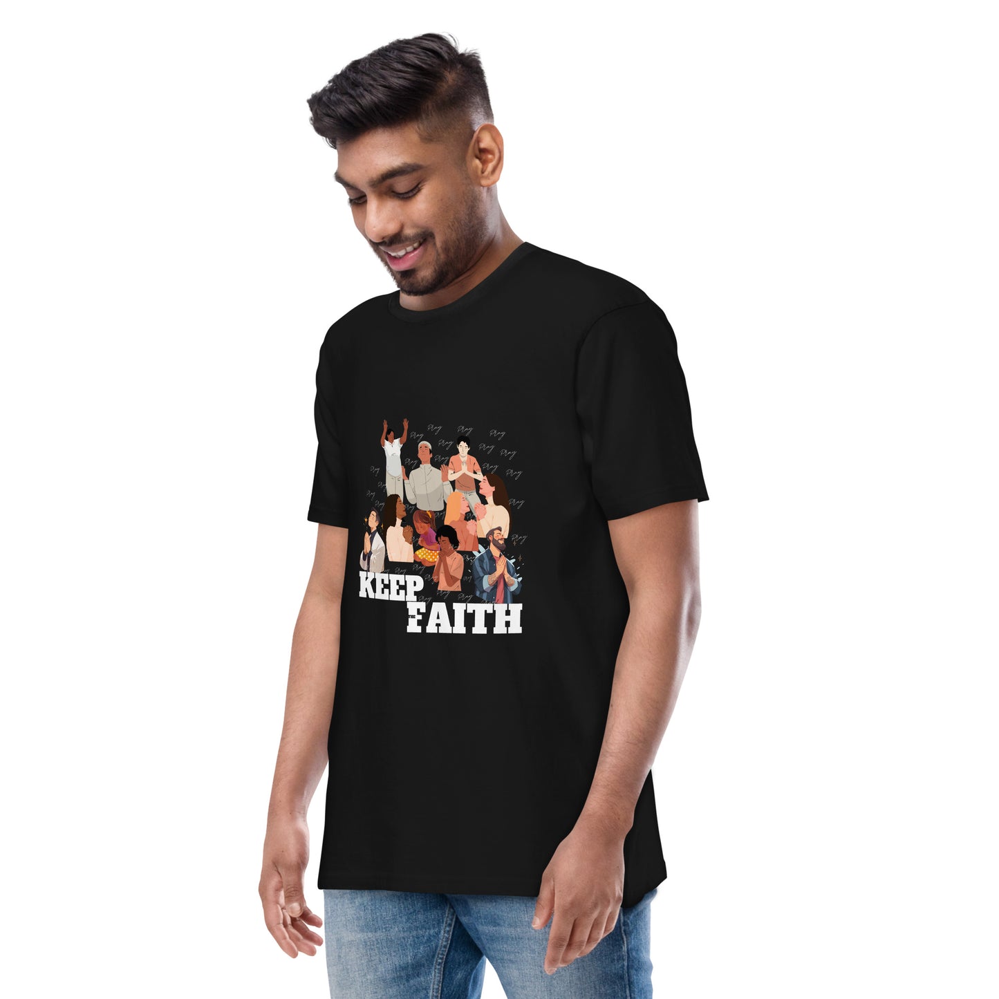 ** Pray ** Men’s premium T-shirt