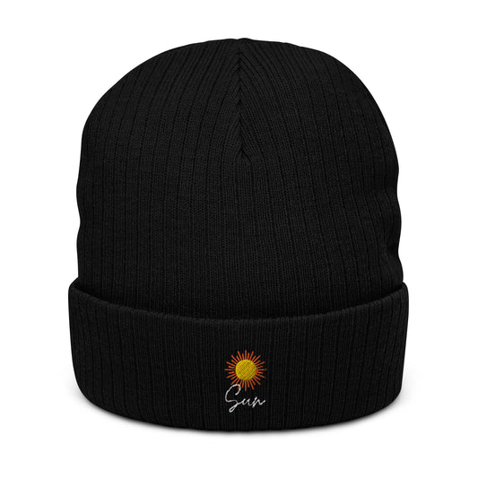 ** Sun ** Ribbed knit beanie