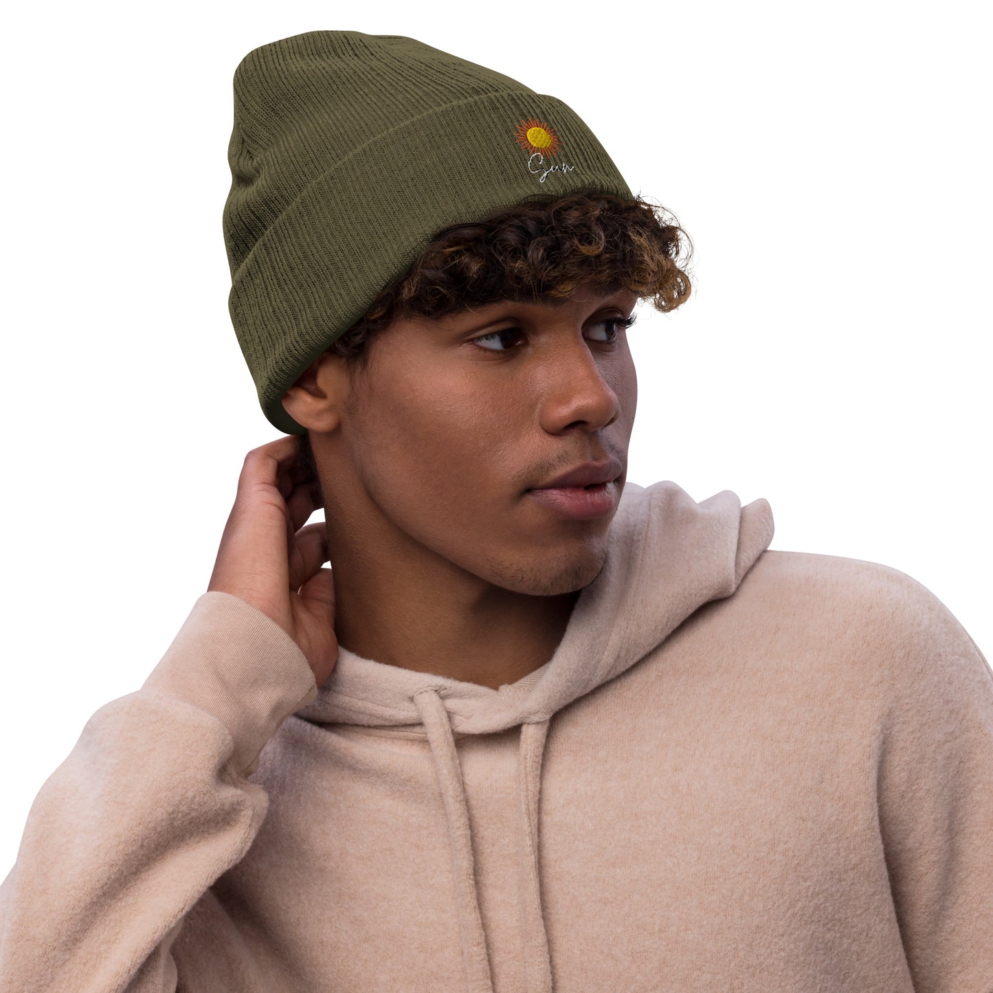 ** Sun ** Ribbed knit beanie