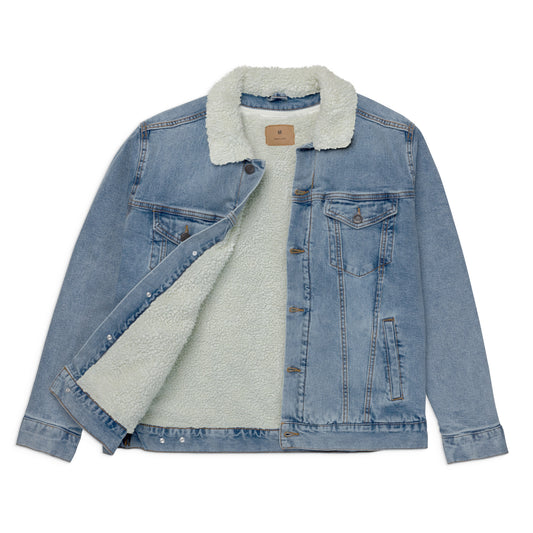 **Soy Taino** Unisex denim sherpa jacket